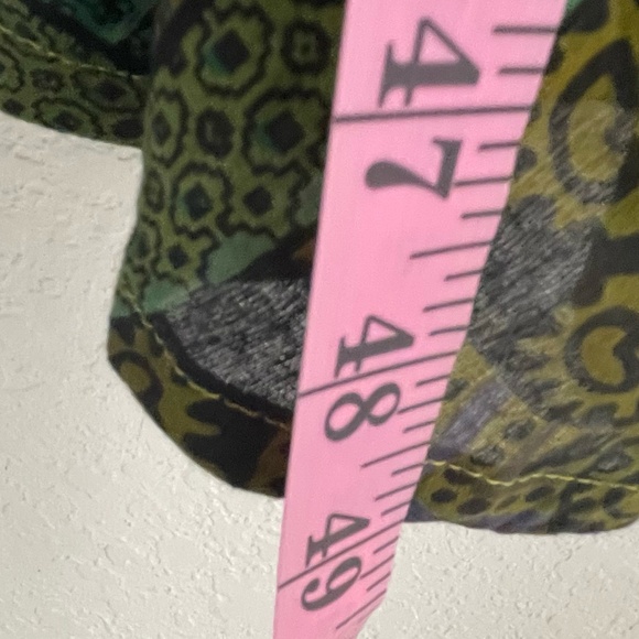 Step In Style NWT Long Sleeve Button Down Lagenlook Boho Dress Sz One Plus Green - Picture 9 of 16